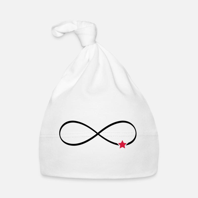 Star infinity symbol infinity sign Organic Baby Cap