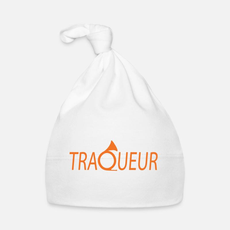 tracker! - Organic Baby Cap - white