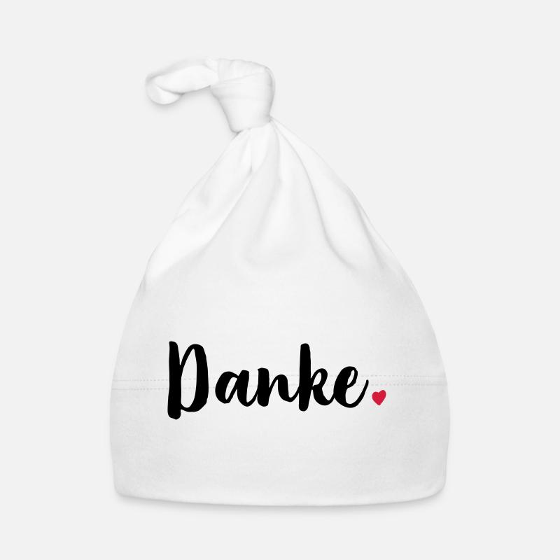 Danke Herz Geschenk Dankeschön Baby Bio-Mütze