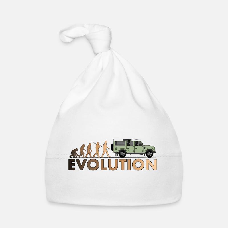 Defender 110 Evolution - Organic Baby Cap - white