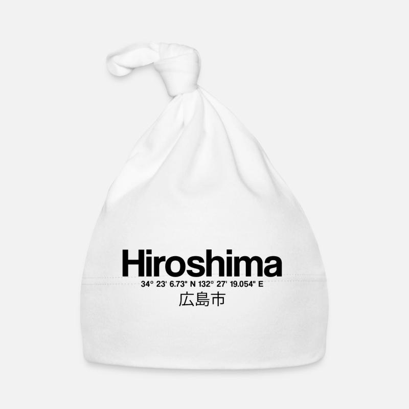 Hiroshima Japan Coordinates Organic Baby Cap