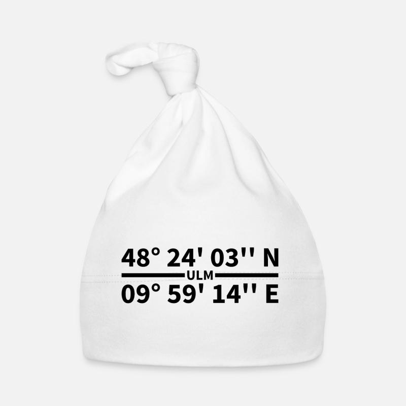 Ulm coordinates Organic Baby Cap