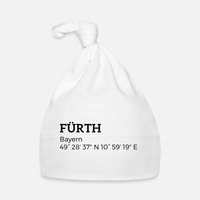 Fürth Bavaria coordinates Organic Baby Cap