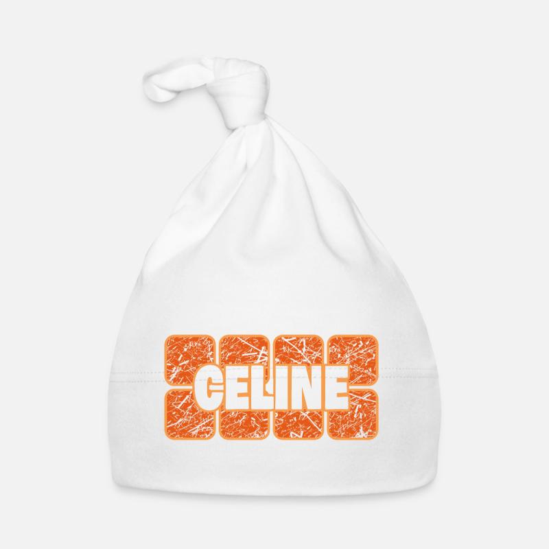 First name Celine Organic Baby Cap