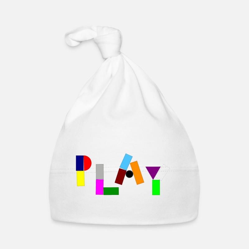 Playing with bricks and blocks Organic Baby Cap