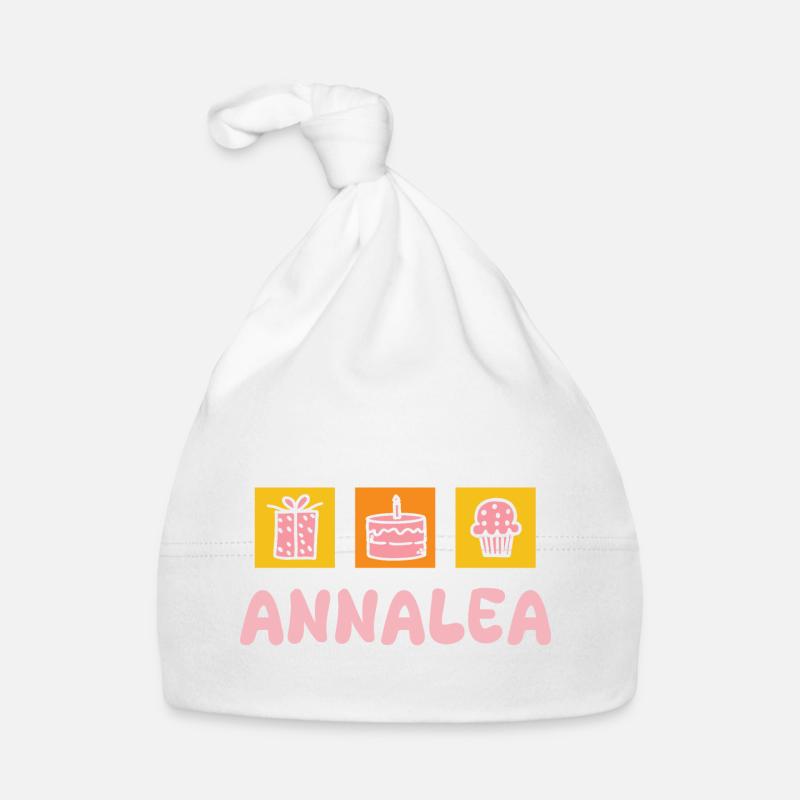 First name Annalea Organic Baby Cap