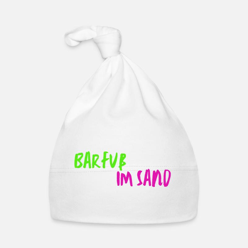 Barfuß im Sand Baby Bio-Mütze