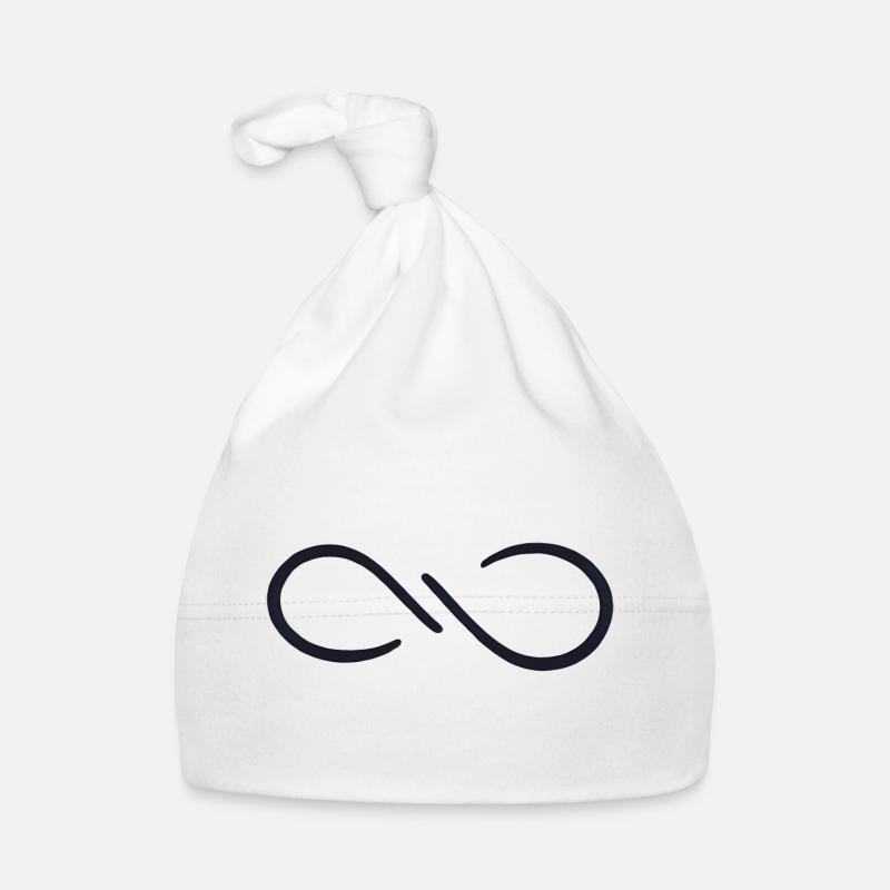 Unendlichkeitszeichen simpel Baby Bio-Mütze