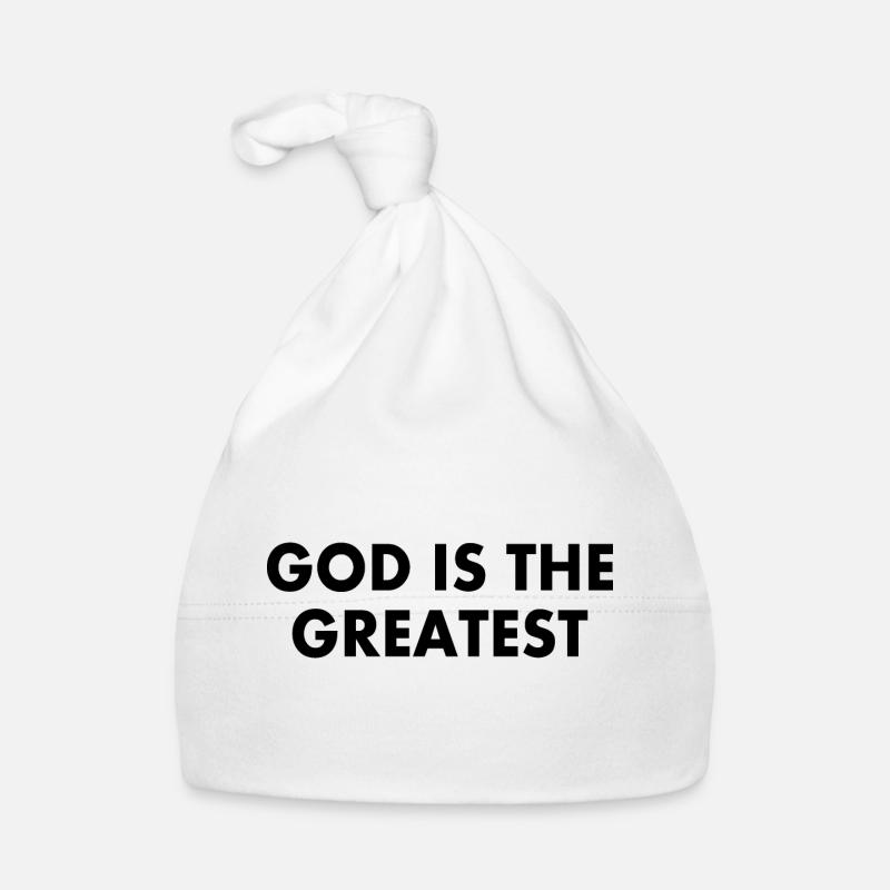 god is the greatest Bonnet bio Bébé