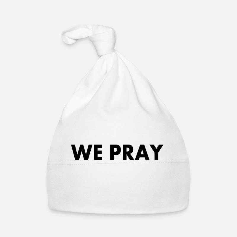 We pray Baby Bio-Mütze
