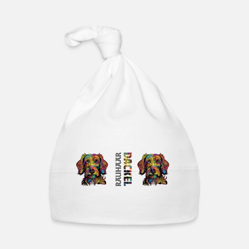 Teckel à poil dur Bonnet bio Bébé
