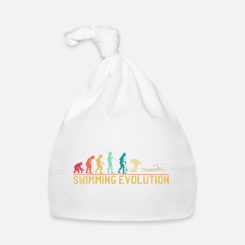 Schwimmen Evolution Fortschritt Illustration Baby Bio-Mütze