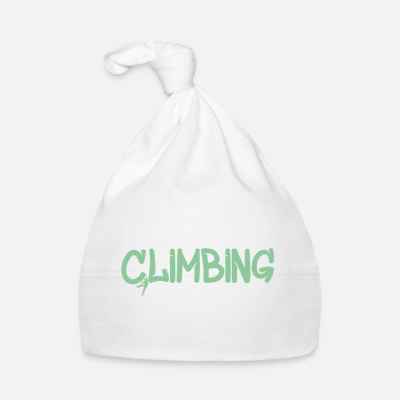 Klettergraffiti: Climbing Logo Baby Bio-Mütze
