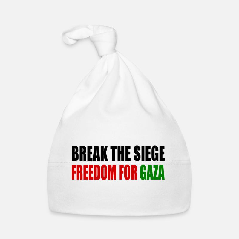 break the siege freedom for gaza Organic Baby Cap
