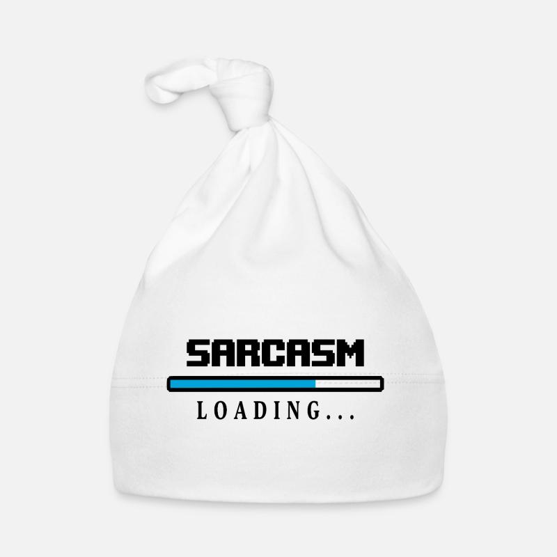 Sarcasm Loading Ladebalken Spruch Baby Bio-Mütze