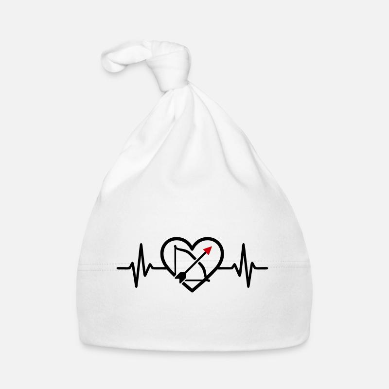 Bogenschießen Herz Pfeil Bogen Sport Baby Bio-Mütze
