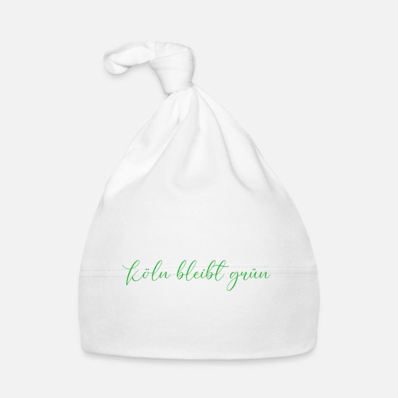 Koeln_bleibt_gruen_-_cursive_ Bonnet bio Bébé