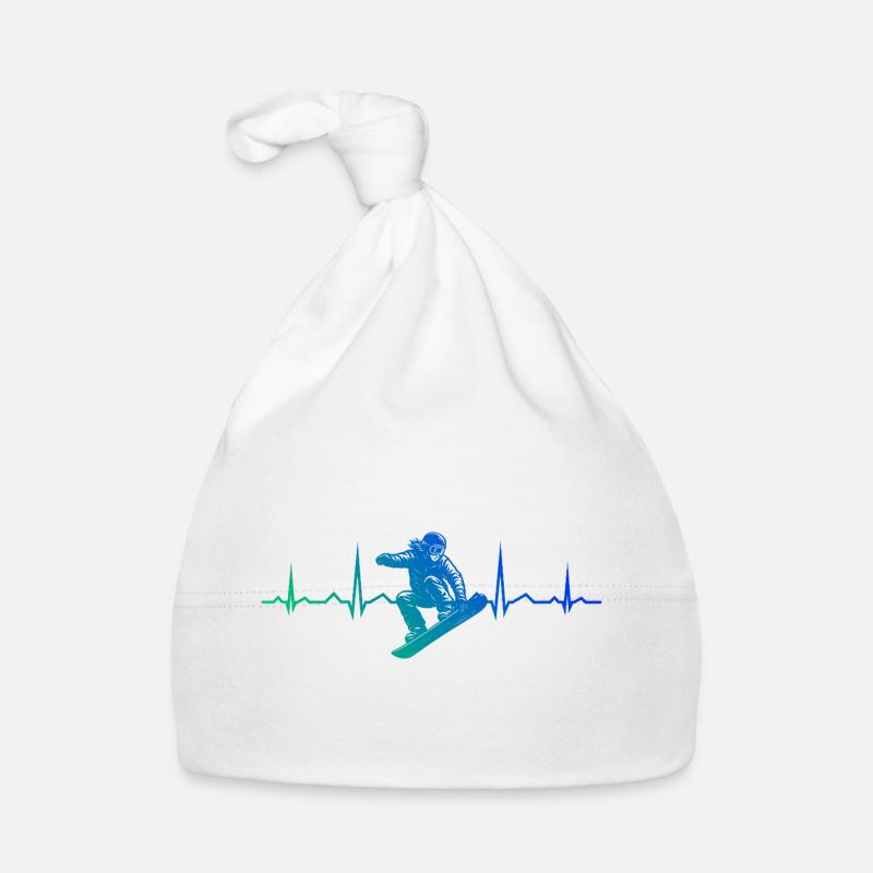 Compact snowboard design for snowboard Organic Baby Cap