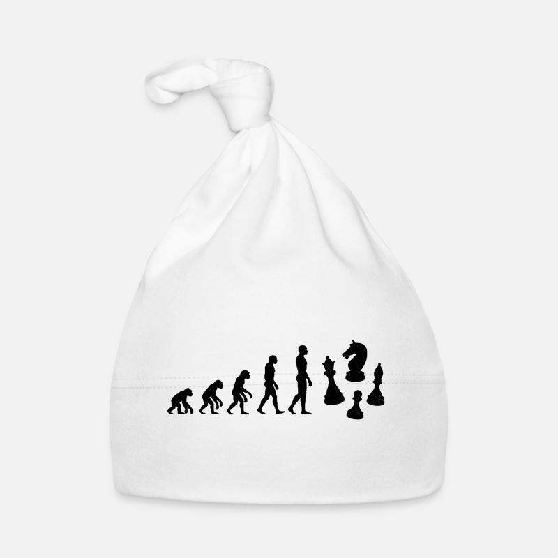 EVOLUTION: BORN TO CHESS! SCHACH FANS & PASSION Baby Bio-Mütze