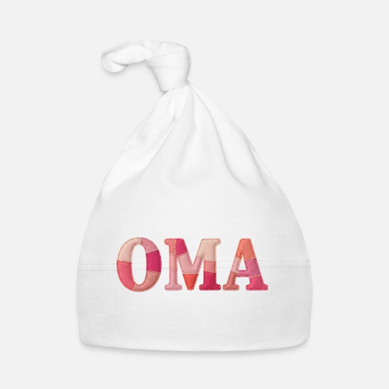 OMA Cozy Patchwork Statement Geschenk Baby Bio-Mütze