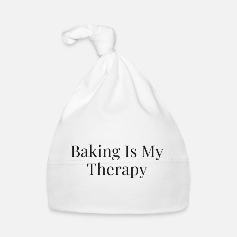 Baking is my therapy Organic Baby Cap