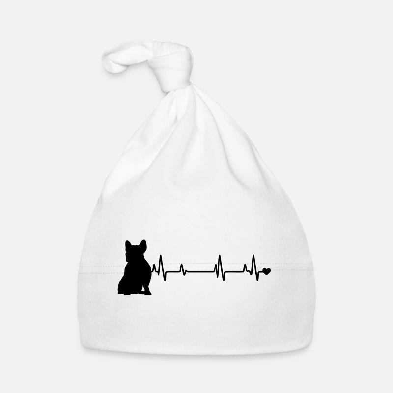 Chien - Bonnet bio Bébé - blanc