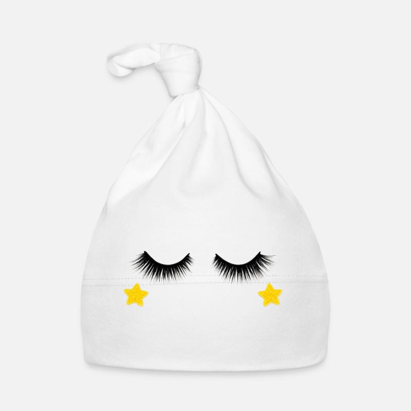  Wimpern Design Baby Bio-Mütze