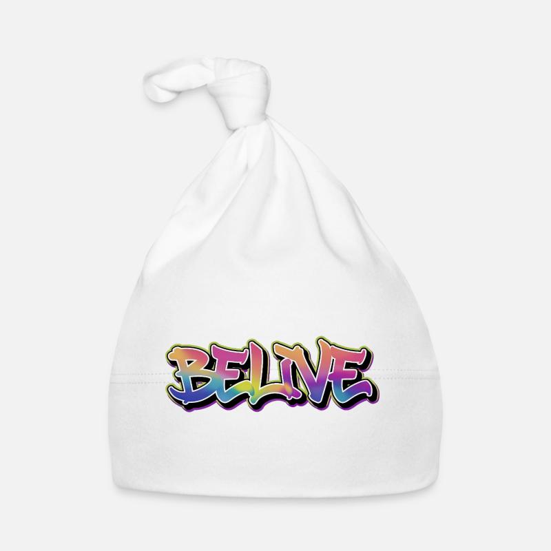 BELIVE Graffiti Rainbow Organic Baby Cap