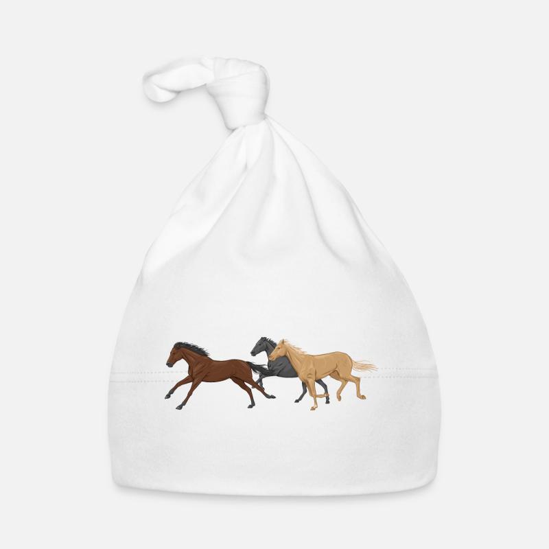 Three Horses Bonnet bio Bébé