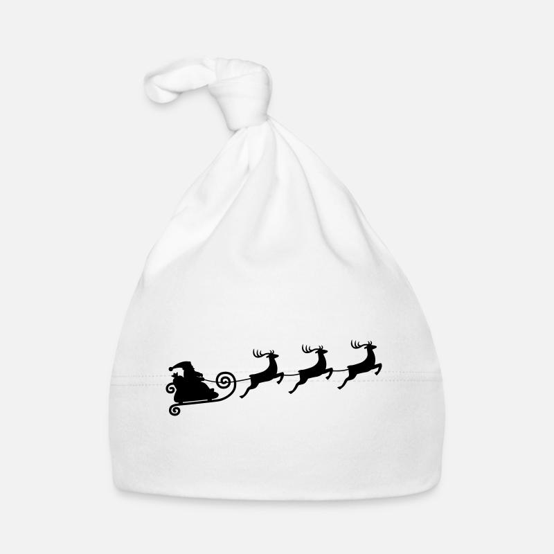 Rentierschlittenfahrt Baby Bio-Mütze