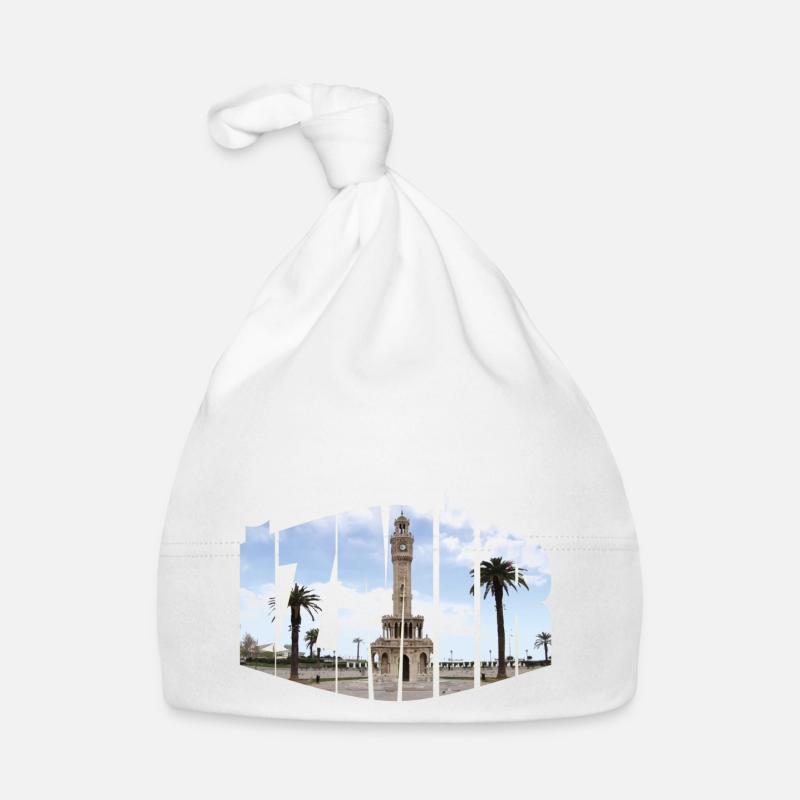 Izmir clock tower Organic Baby Cap