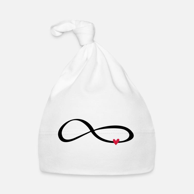 Infinity sign symbol gift love Organic Baby Cap