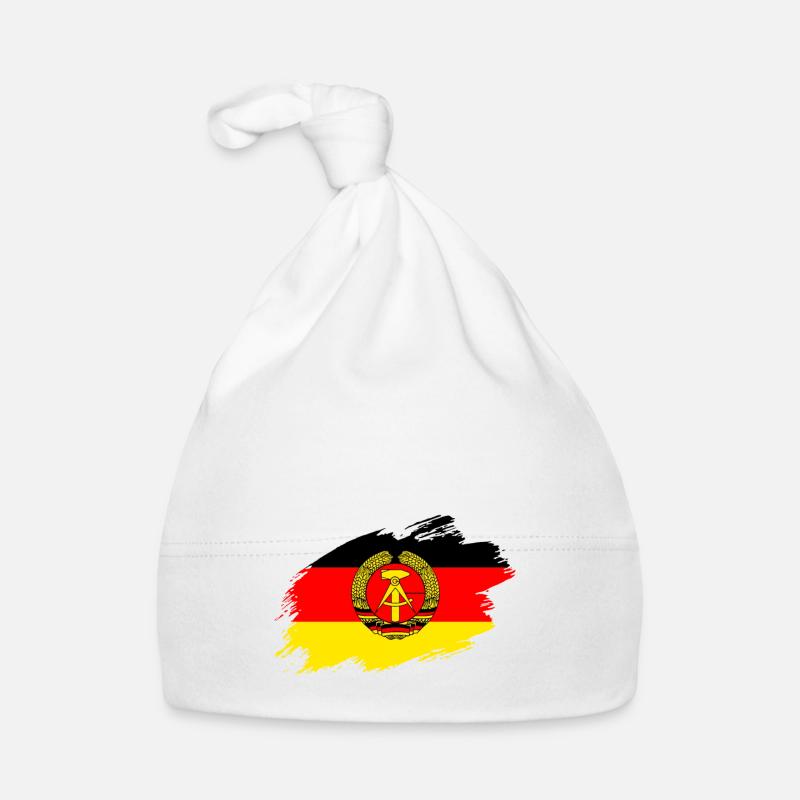 Drapeau d'enseigne DDR Allemagne de l'Est Bonnet bio Bébé