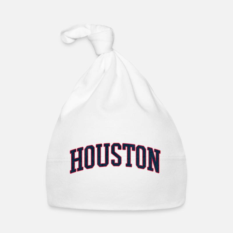 Lettrage à nœud Varsity de Houston Bonnet bio Bébé