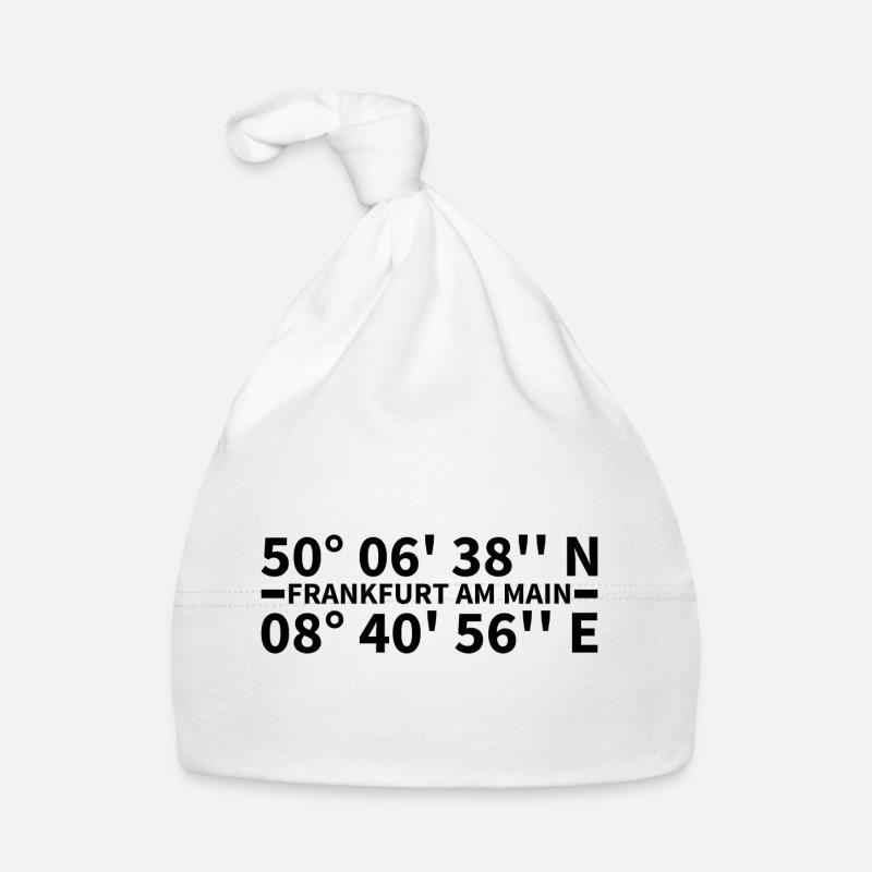 Frankfurt am Main coordinates Organic Baby Cap