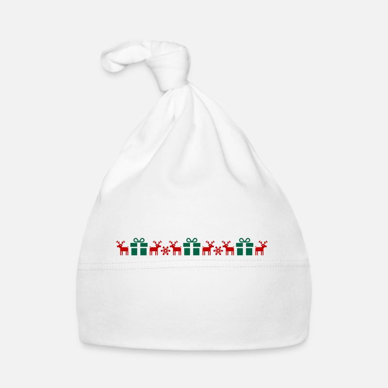 Norwegian Pattern, Christmas, Template, Your Text Organic Baby Cap