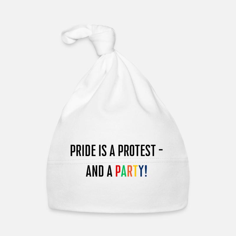 Pride is a protest - and a party! Baby Bio-Mütze