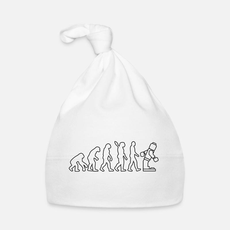 Clamping Brick Evolution Humanity Studded Brick Organic Baby Cap