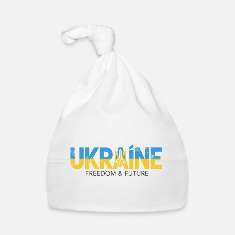 Ukrainian Trident Peace Design Organic Baby Cap