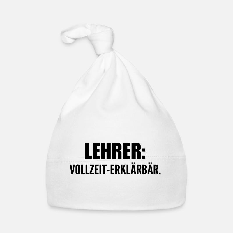 Lehrer: Vollzeit-Erklärbär Baby Bio-Mütze