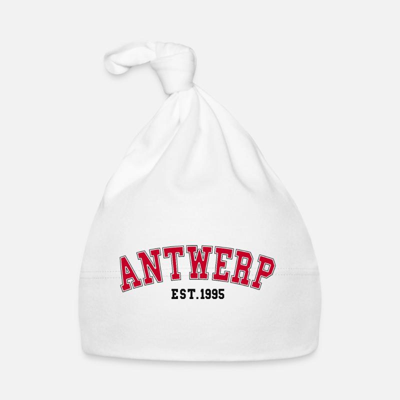 Antwerp Est. 1995 - Organic Baby Cap - white