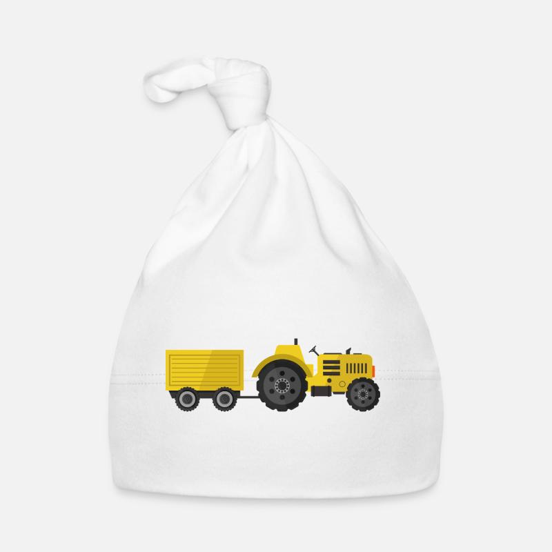 Traktor Baby Bio-Mütze