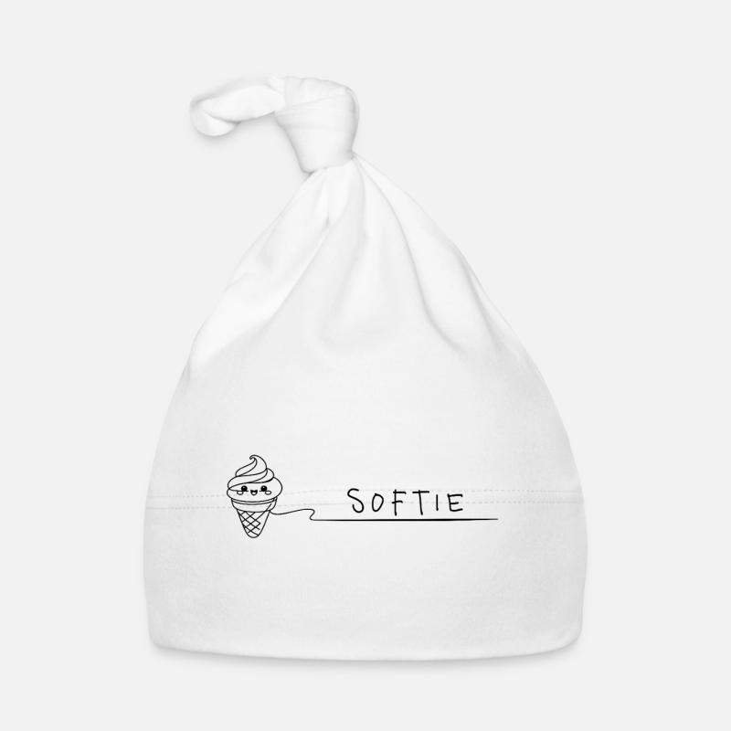 Softie Süßes Softeis Doodle Line Art Baby Bio-Mütze
