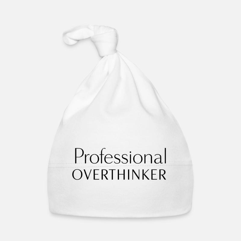 PROFESSIONAL OVERTHINKER Minimalist Baby Bio-Mütze