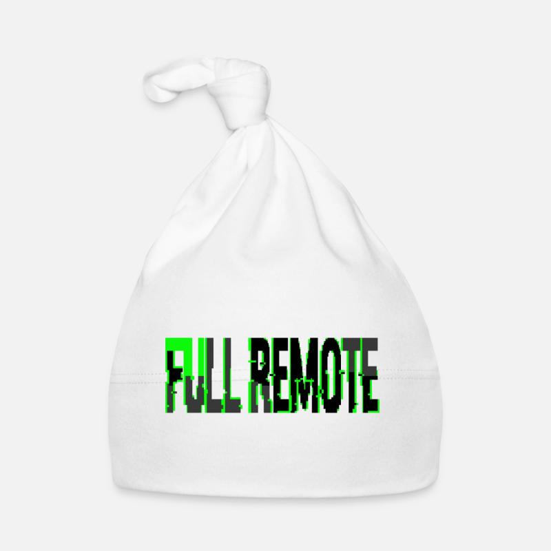 Telecommuting Total Style Glitch Informatique Organic Baby Cap
