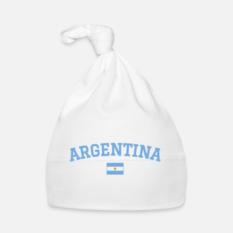 Argentinien Flagge Design Blau Baby Bio-Mütze
