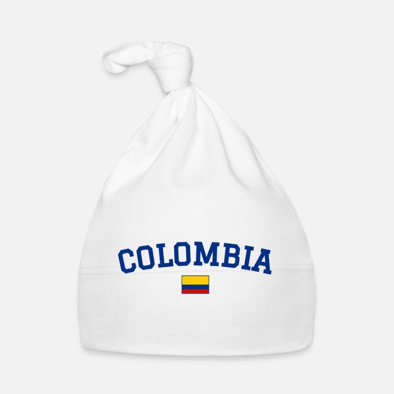 Kolumbien Flagge Design Blau Baby Bio-Mütze