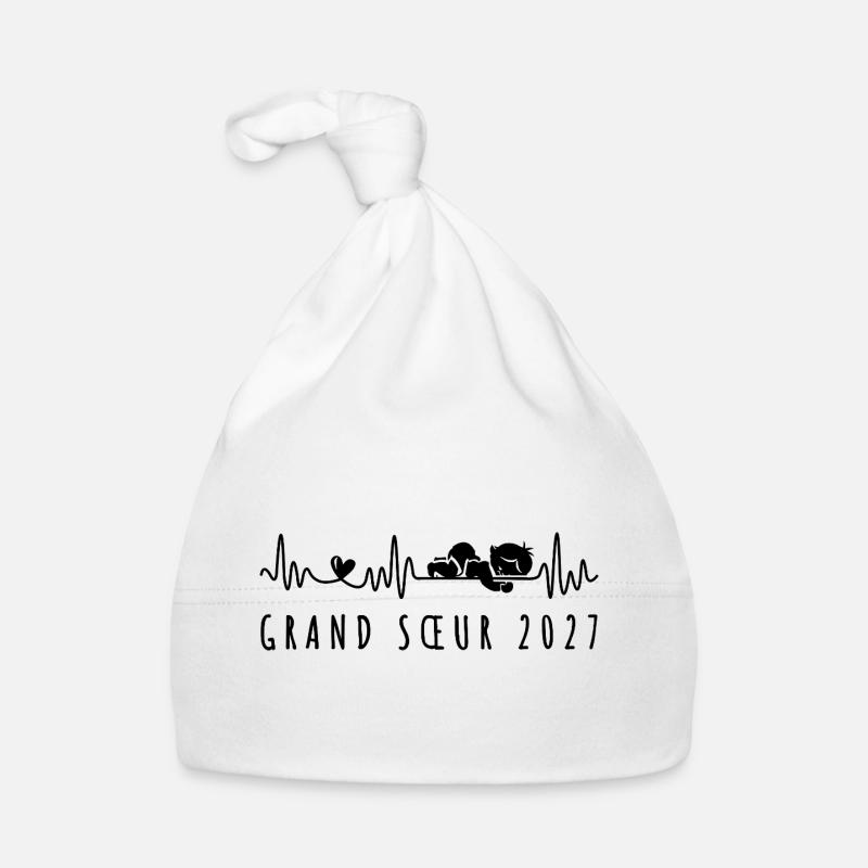 Future Grande Sœur 2027 Annonce Grossesse Baby Bio-Mütze