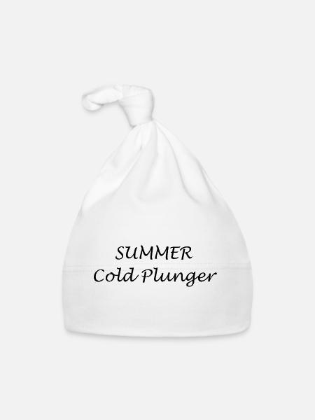 Sommer-Kältetaucher - Baby Bio-Mütze - Weiß - Vorne