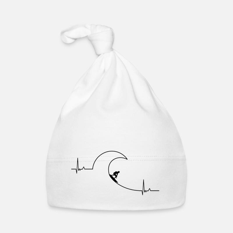 Battement de coeur de surf Bonnet bio Bébé